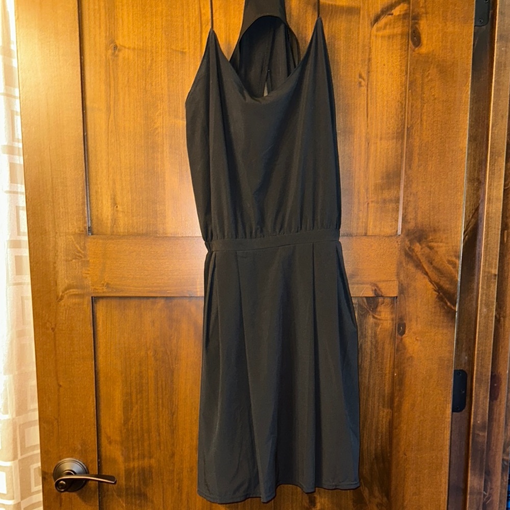 Lululemon Athletica Black Thin Strapped Sundress